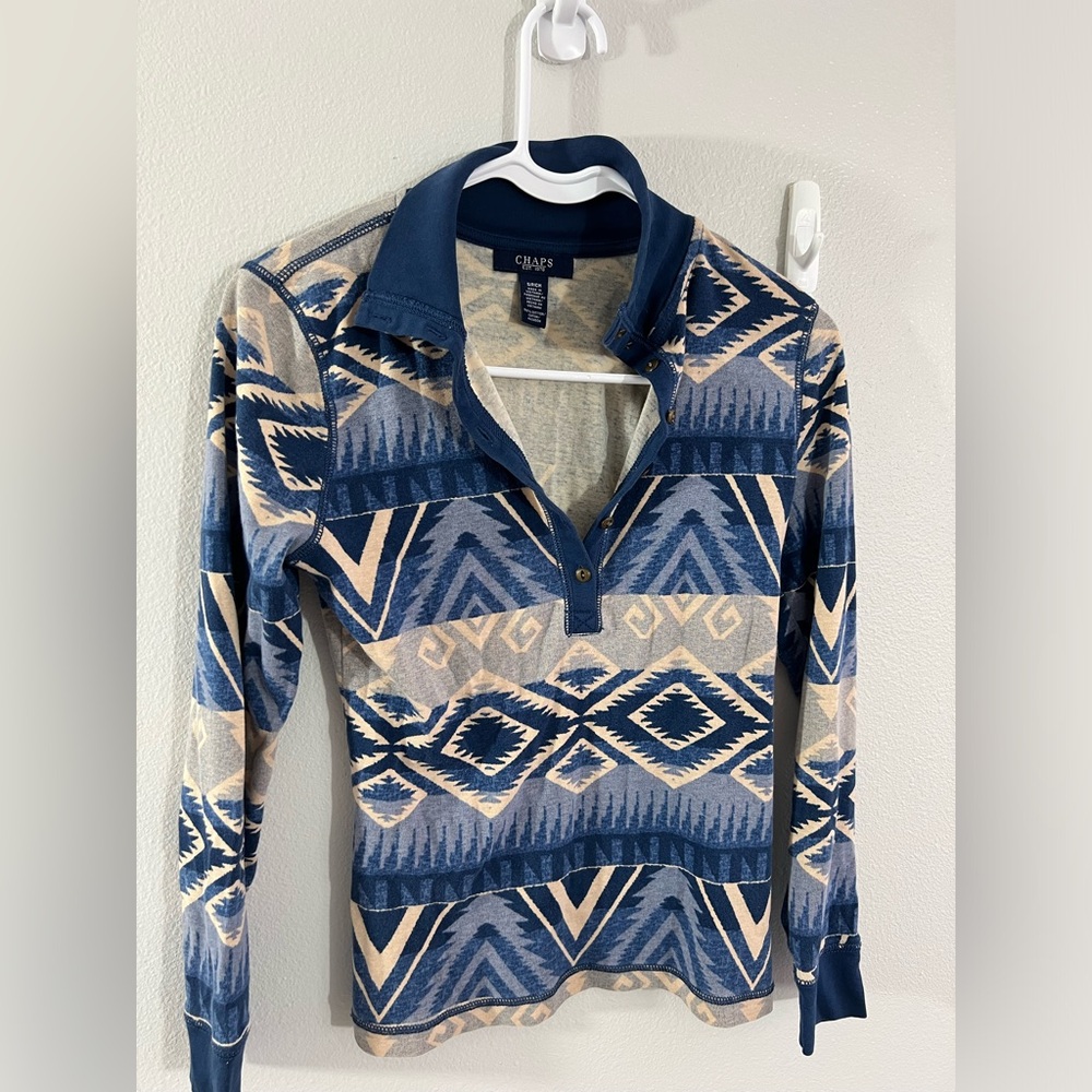 Chaps Aztec design polo S‎